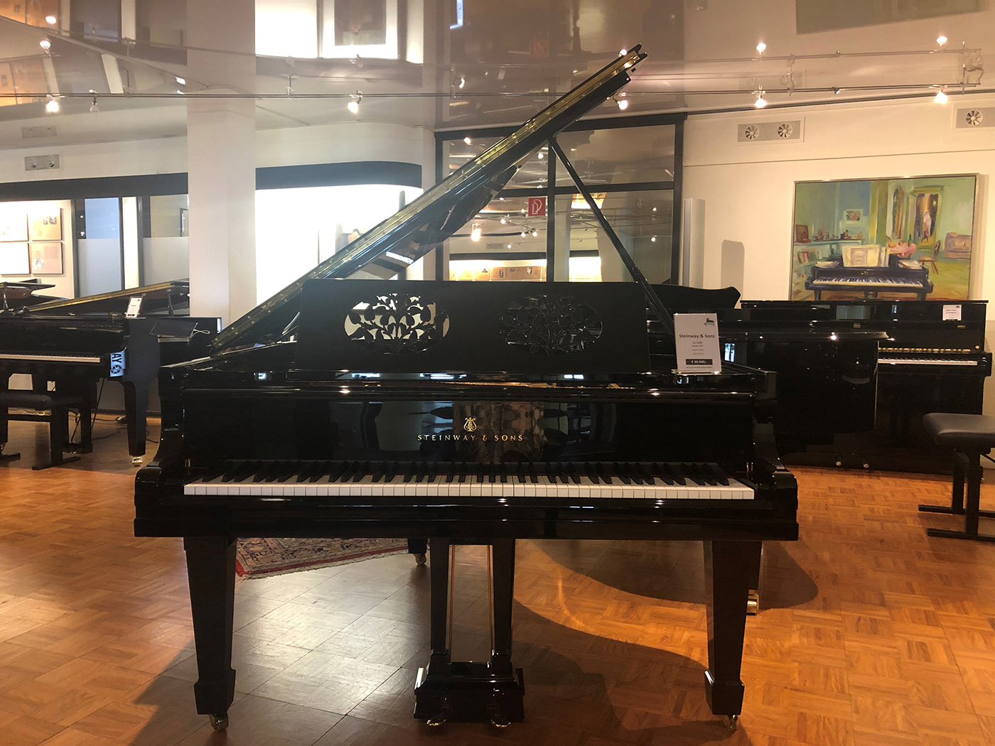 Steinway & Sons O-180 von 1921 in Black glossy