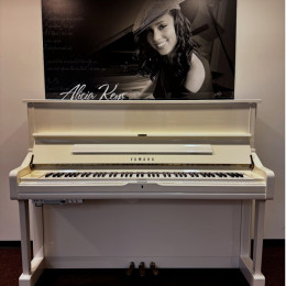 Yamaha Yamaha U1 Silent SH2 von 2015 in White glossy