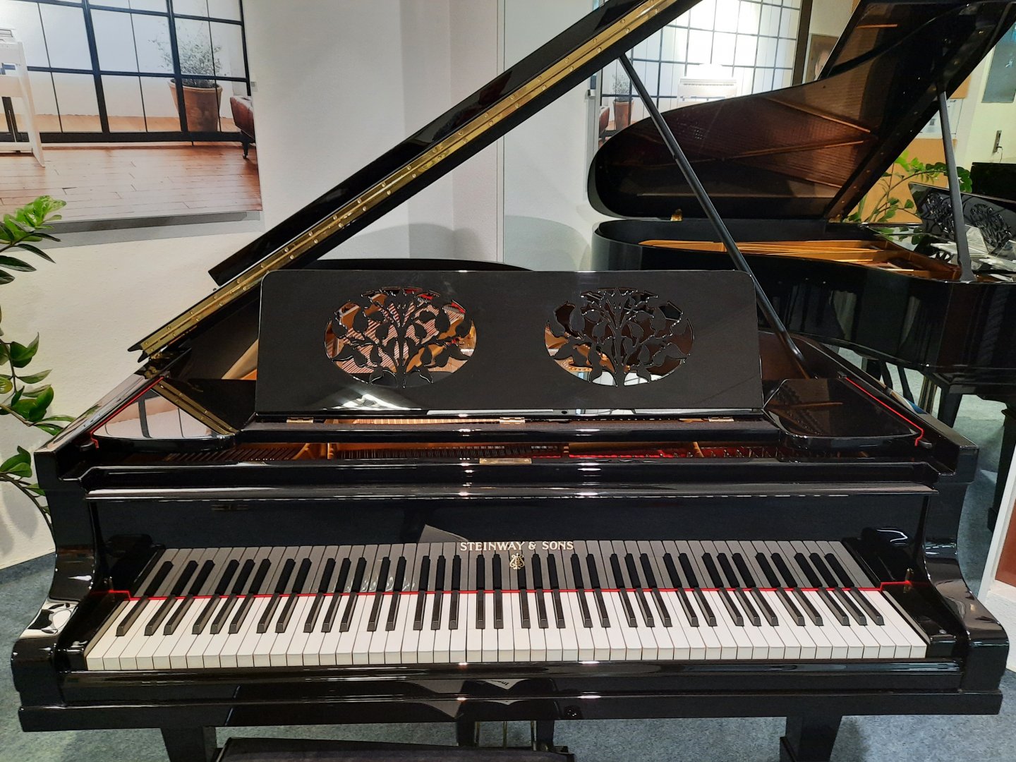 Steinway & Sons A-188 / 3.Pedal von 1920 in Black glossy