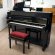 Yamaha U5AS von 1994 in Black glossy