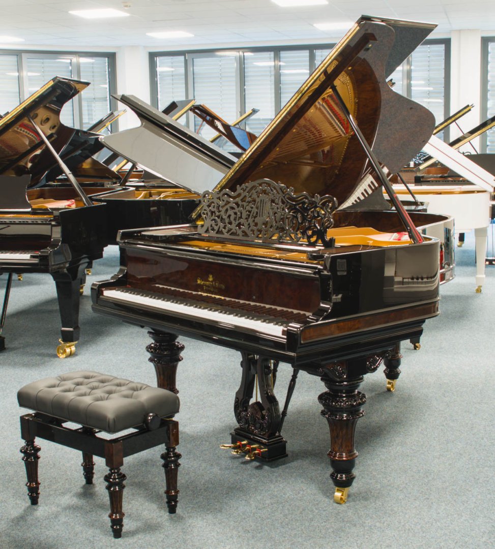 Steinway & Sons A-188 von 1900 in Black glossy